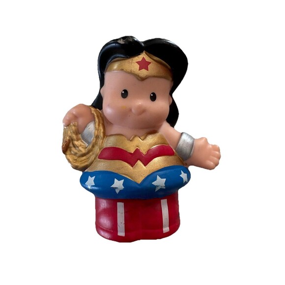 Fisher Price Little People DC Comics Lot Of 3 Wonder Woman, Green Lantern, Joker - Picture 7 of 8